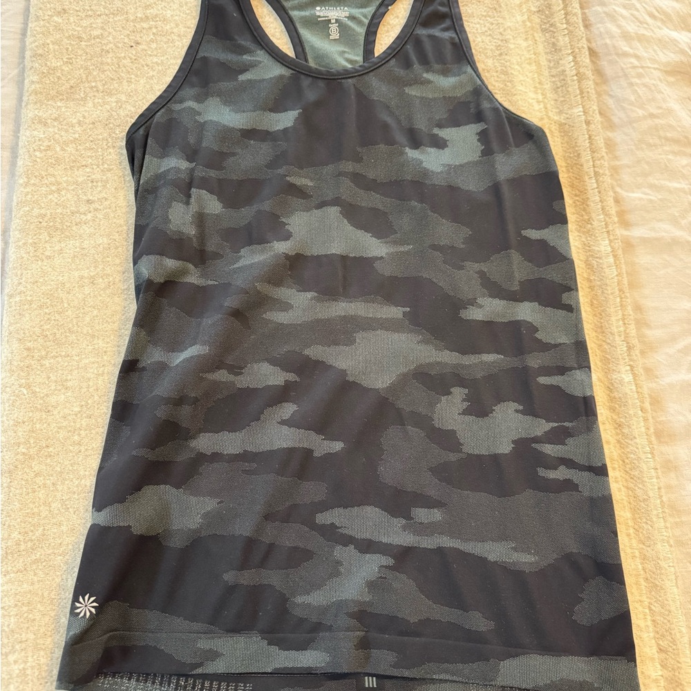 Athleta Camo Racerback Workout Tank